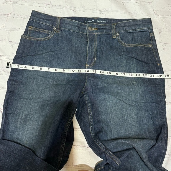 LIZ CLAIBORNE JEANS BOOTCUT dark wash denim women’s pants in size 12 GUC - Picture 9 of 16